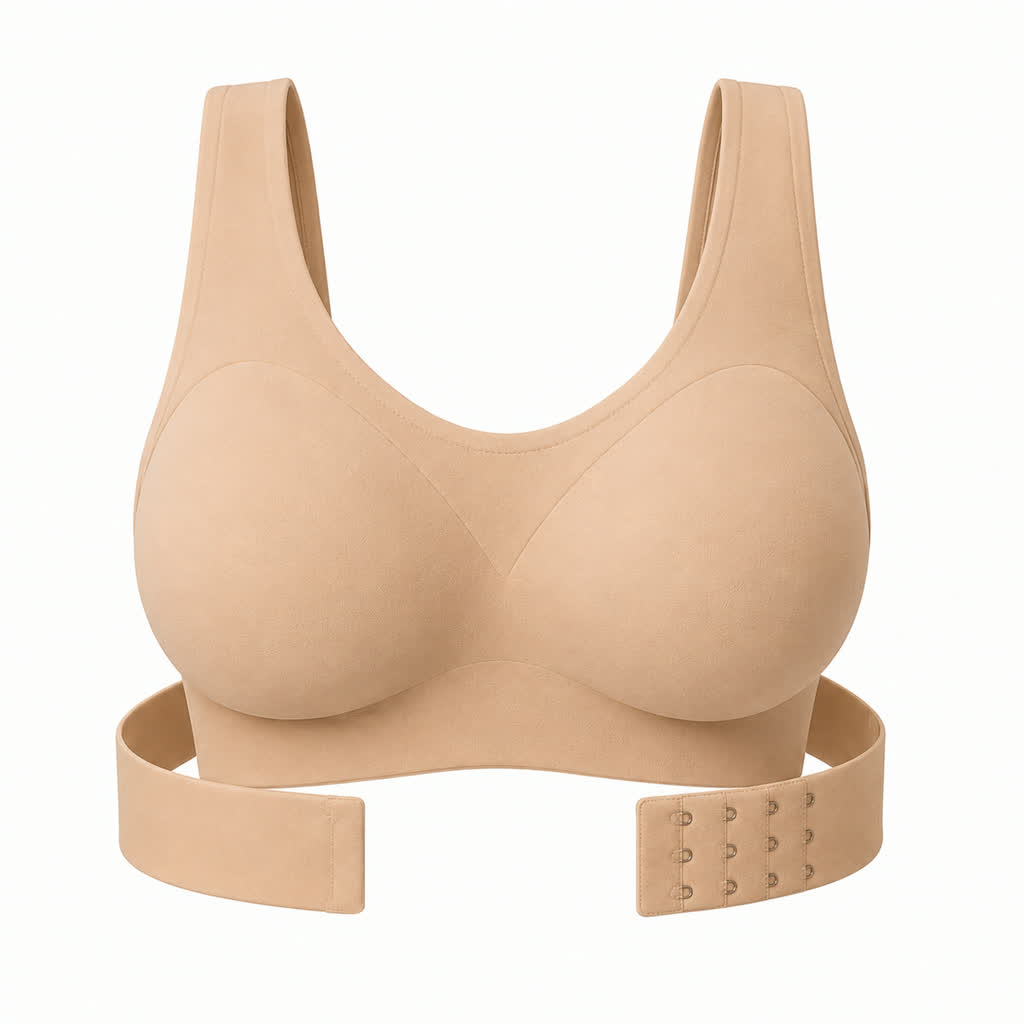 Woman wearing the Posture Perfect posture bra